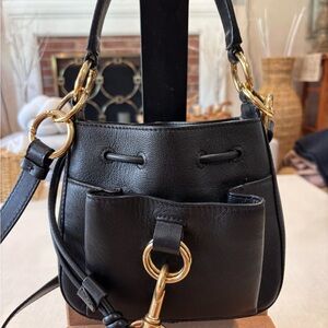 SEE BY CHLOE Small Tony Bucket Bag with Gold Hardware